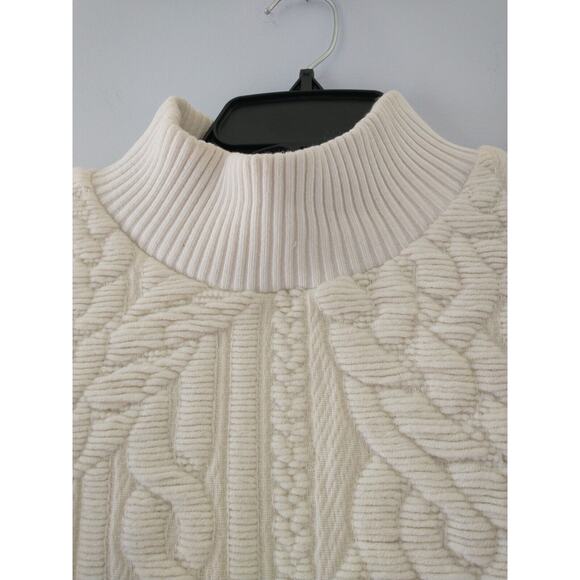 Levi’s Made & Crafted Women's Cable Knit Sweater Navy Cream Size 1 Small - Picture 3 of 16